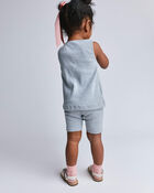 Tout-petit fille - Short de cycliste Brooklyn - Gris chin&eacute;, image 4 sur 6 diapositives