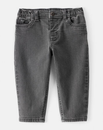 Baby Boy Tapered Denim Jeans - Black, 