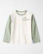 Kid Organic Cotton Let's Explore Long-Sleeve Tee, image 1 of 5 slides
