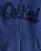 Boys OshKosh Logo Zip Jacket - Blue, image 3 of 4 slides