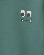 Baby Boy Cozy Monster Fleece Pullover Sweatshirt - Green, image 3 of 5 slides