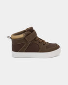 Toddler Boy High Top Sneakers - Brown, image 4 of 8 slides