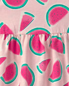 Baby Girl Watermelon Sleeveless Dress - Pink, image 3 of 4 slides