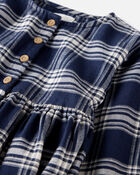 Toddler Girl Organic Cotton Flannel Dress , image 4 of 6 slides