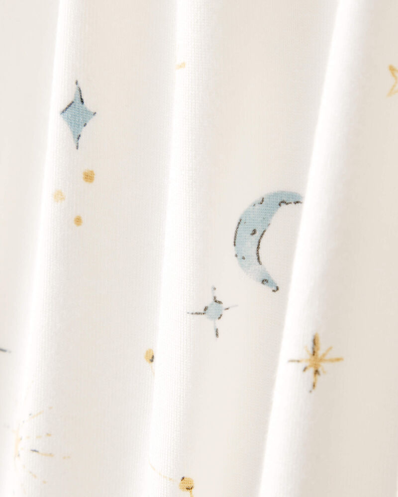 Baby Constellation 2-Way Zip PurelySoft Sleeper - Cream, image 3 of 7 slides