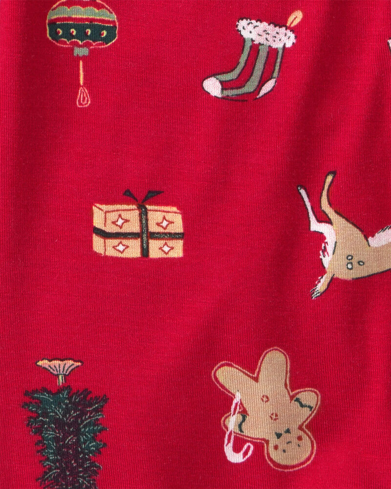 Baby Christmas PurelySoft&trade; 2-Way Zip Sleep & Play Pyjamas - Red, image 7 of 9 slides