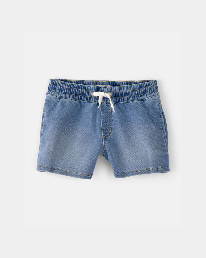 Filles - Short &agrave; enfiler en denim - D&eacute;lav&eacute; moyen, image 1 sur 3 diapositives