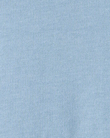 Toddler Boy Solid Fleece Long-Sleeve Hoodie - Blue, 