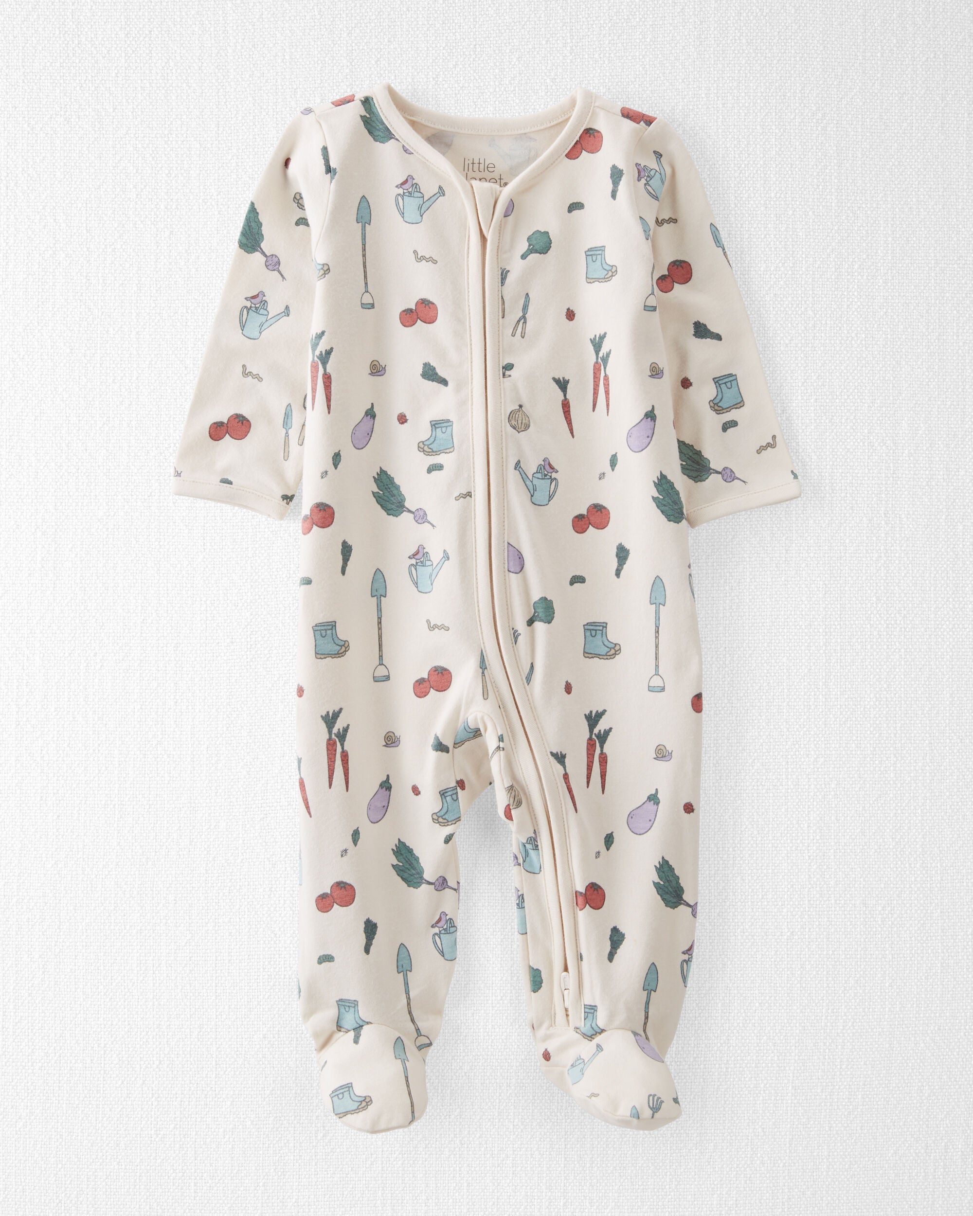Veggie Garden Print Baby Organic Cotton Sleeper Pyjamas Carter s Oshkosh Canada