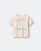Toddler Snacks 4 Dinner Short-Sleeve Graphic Tee - Khaki, image 6 of 7 slides