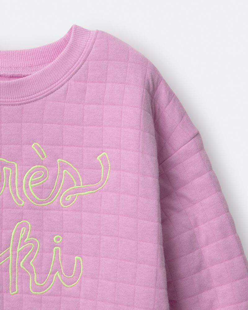 Tout-petit fille - Chandail &agrave; manches dolman &laquo;Apr&egrave;s Ski&raquo; - Lilas, image 6 sur 6 diapositives