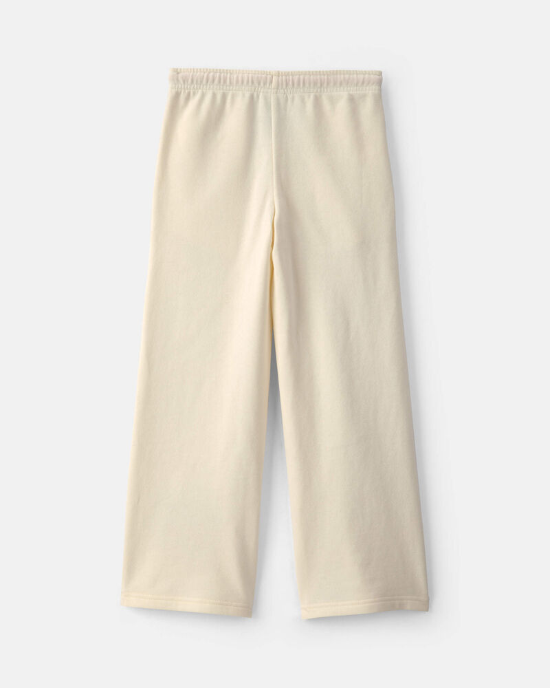 Girls Disney&copy; Marie Fleece Wide-Leg Pants - Cream, image 2 of 3 slides