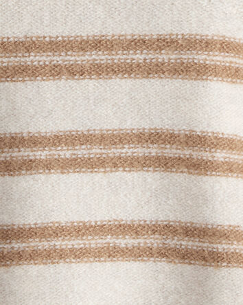 Baby Bear Striped Sherpa-Lined Hooded Sweater, 