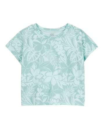 Kid Floral Short-Sleeve Tee - Blue, 