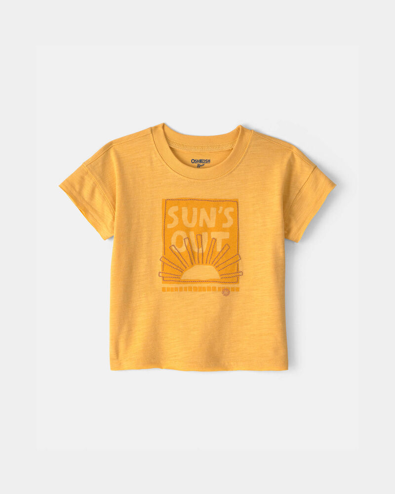 B&eacute;b&eacute; - T-shirt &agrave; imprim&eacute; &laquo;Sun&rsquo;s Out&raquo; - Jaune, image 1 sur 2 diapositives