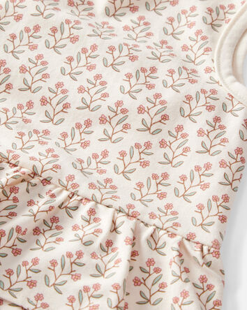 Baby Girl 2-Pack Organic Cotton Bubble Rompers, 