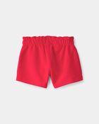 Baby Girl French Terry Shorts - Red, image 2 of 4 slides
