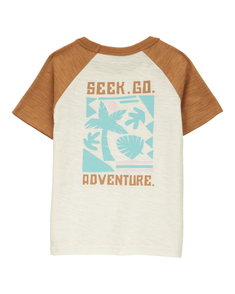 Baby Cotton Blend Short-Sleeve Tee, image 2 of 4 slides