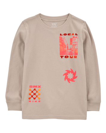 Kid BMX Bike Thermal Graphic Tee, 