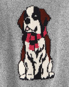 Tout-petit garçon - Chandail à motif chien - Gris, image 2 sur 2 diapositives