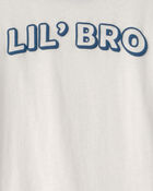 Toddler Boy 'Lil Bro' Graphic Tee - Ivory, image 3 of 4 slides