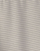 Baby 2-Pack Footed Pull-On Pants - Grey/Ivory, image 4 of 5 slides
