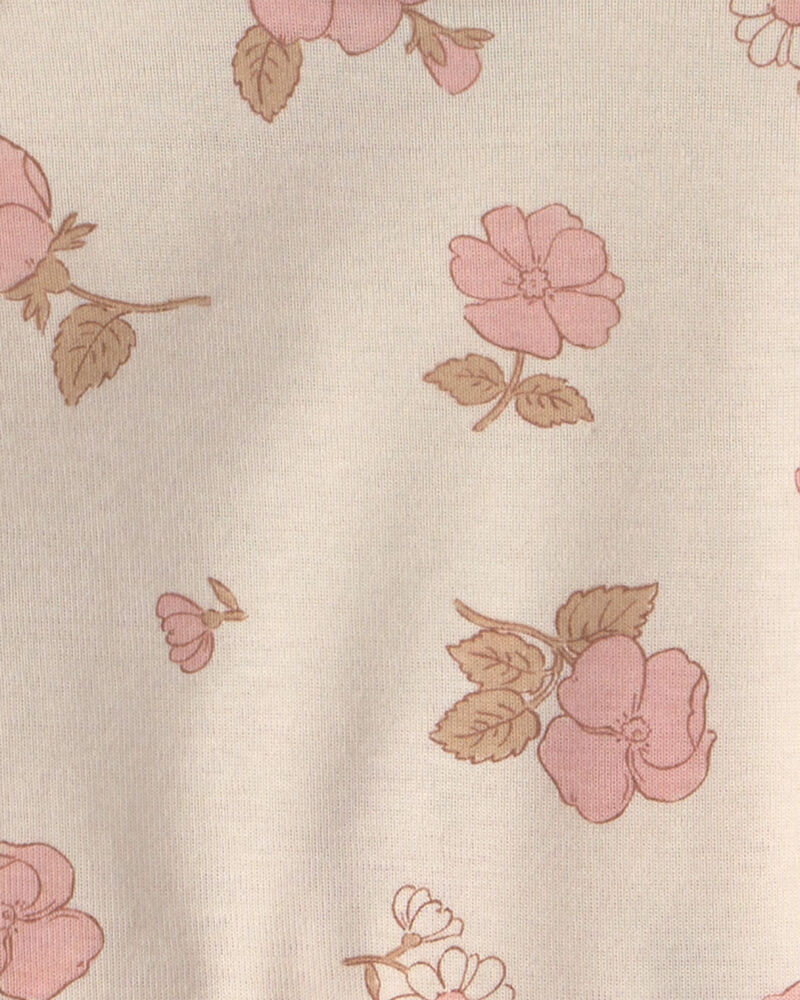 Baby Girl 4-Piece Floral Long-Sleeve Bodysuit & Pant Set - Pink, image 3 of 5 slides