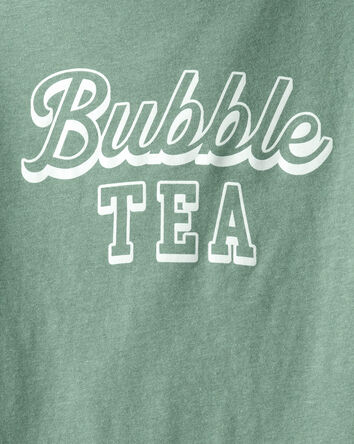 Filles - T-shirt &agrave; manches longues Bubble Tea &ndash; Vert, 