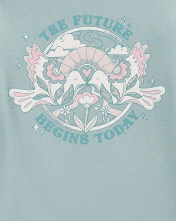 Kid The Future Begins Today Long-Sleeve Shirt - Green, 