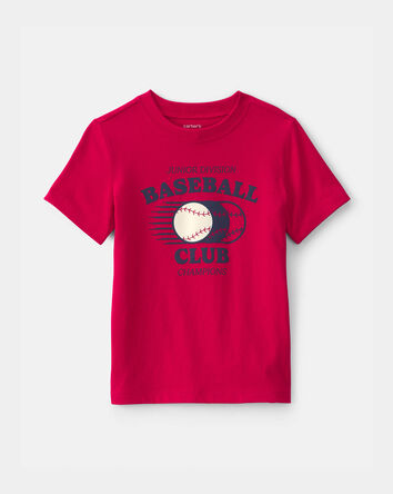 Tout-petit gar&ccedil;on - T-shirts &agrave; imprim&eacute; &laquo;Baseball Club&raquo; - Rouge, 