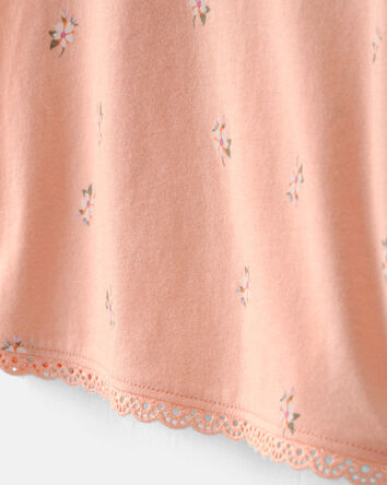 Tout-petit fille - Haut &agrave; motif floral - Rose, 