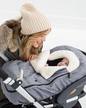STROLL & GO Car Seat Cover - Heather Grey, 