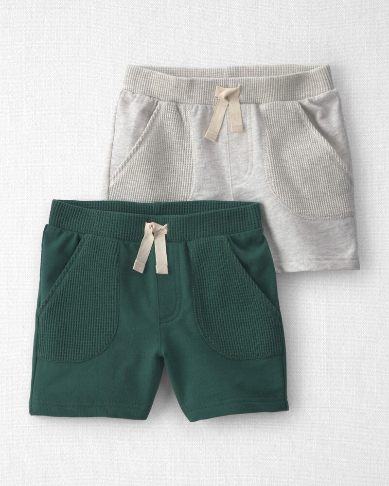 Toddler 2-Pack French Terry Shorts Made with Organic Cotton, image 1 of 6 slides