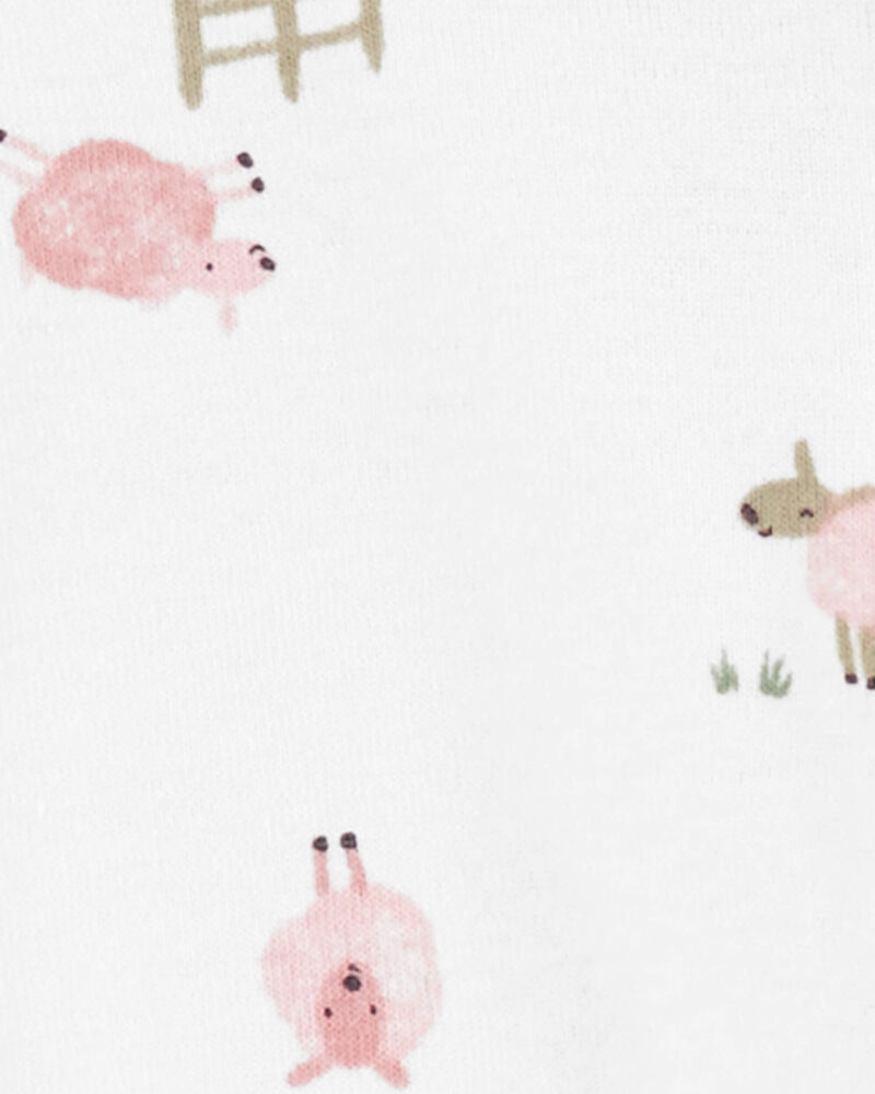 Baby 2-Pack 2-Way Zip Cotton Sleeper Pyjamas, image 3 of 5 slides