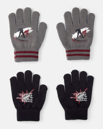 Garçons - 2 paires de gants en tricot KOMBI – Garçon , 