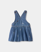 B&eacute;b&eacute; fille - Jupe-salopette crois&eacute;e en denim Winnie l&rsquo;Ourson de Disney&reg; - D&eacute;lav&eacute; moyen, image 4 sur 5 diapositives