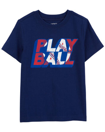 T-shirt à imprimé de baseball Play ball, 