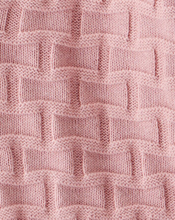 Kid Cropped Sweater Knit Cardigan - Pink, 