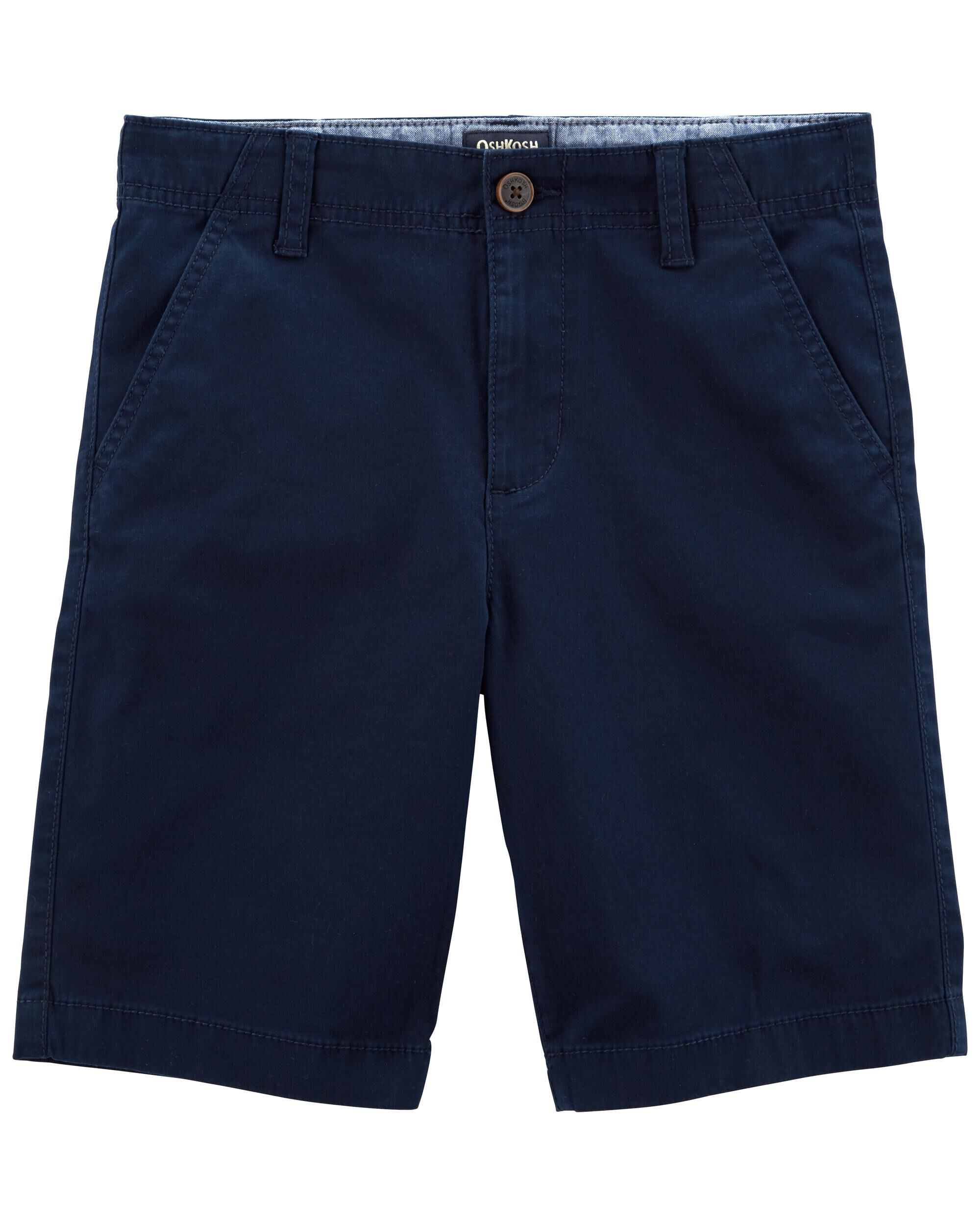 Navy twill shorts clearance