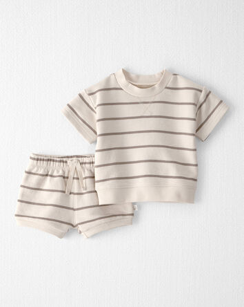 Baby 2-Piece Organic Cotton Striped Set, 