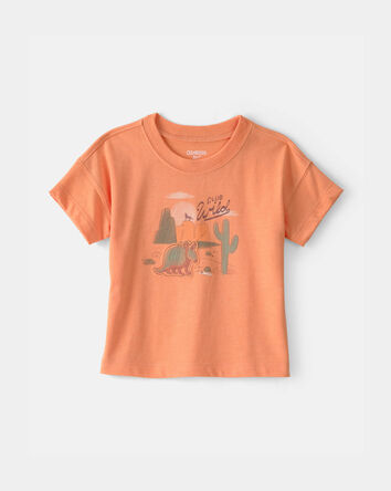 Baby Boy 'Club Wild' Armadillo Graphic Tee - Orange, 