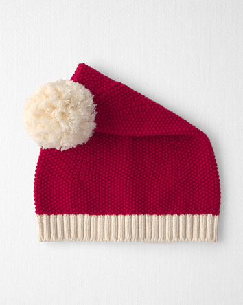 B&eacute;b&eacute; - Chapeau P&egrave;re No&euml;l en coton biologique, 