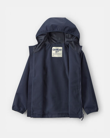 Boys Solid Midweight Fleece Lined Jacket- Navy, 