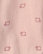 Baby Girl 2-Piece Sheep Long-Sleeve Top & Pant Set - Pink, image 3 of 4 slides