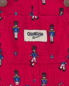 Baby Girl Nutcracker Corduroy Skirtall - Red, image 3 of 4 slides