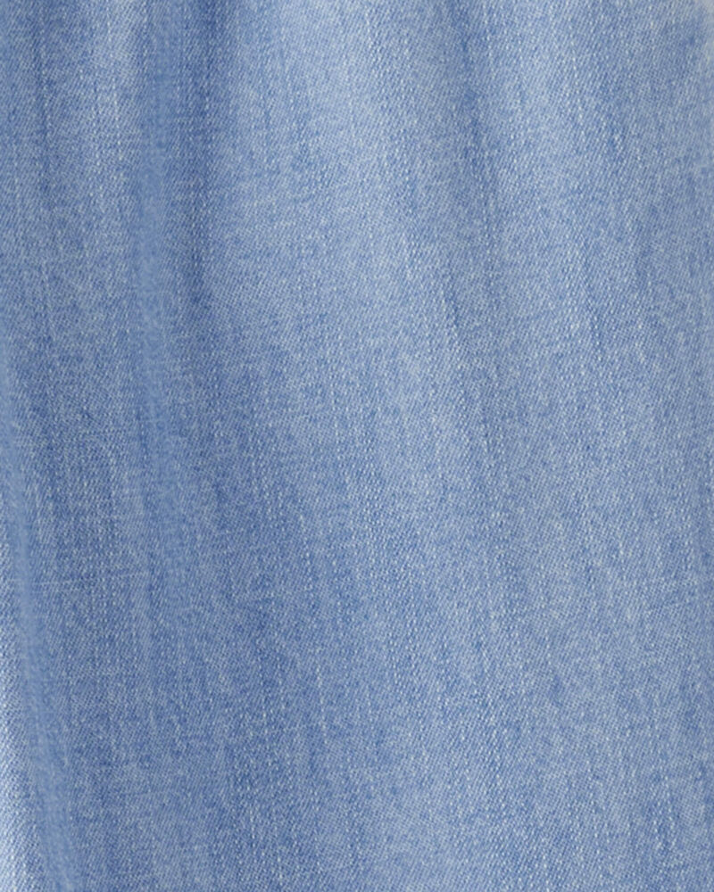 Toddler Boy Organic Cotton Chambray Pants, image 4 of 5 slides