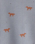Toddler Organic Cotton Pyjamas in Shadow Fox Print, image 4 of 5 slides