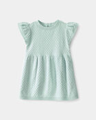 Baby Girl Sweater Dress - Green, image 1 of 5 slides