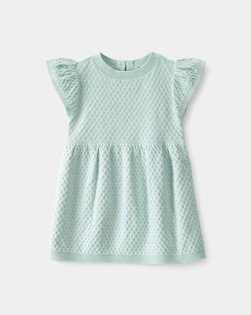 Baby Girl Sweater Dress - Green, 