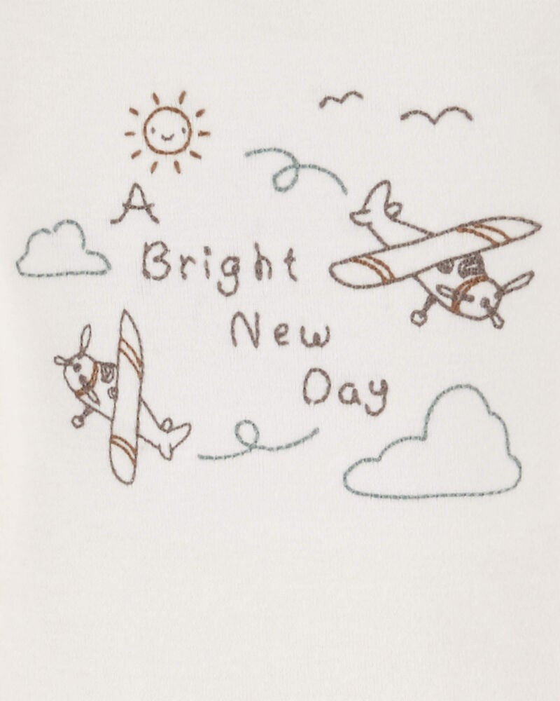 Baby 4-Piece Airplane Outfit Set, image 2 of 3 slides